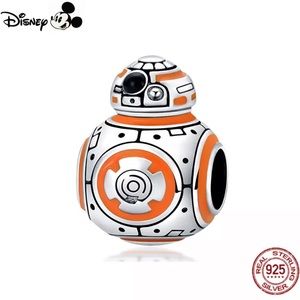 New Sterling Silver 925 Star Wars BB-8 bracelet charm